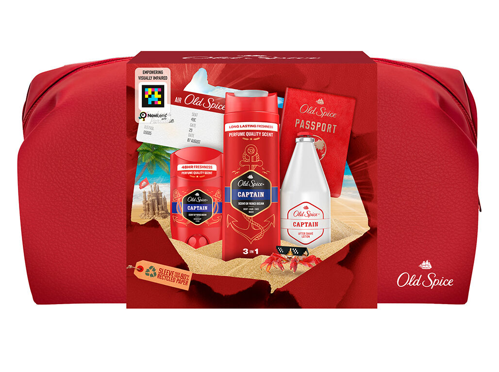 CONJUNTO OLD SPICE SPICE CAPT STICK+GEL+AS BOLSA image number 0