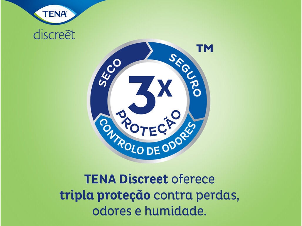 PENSOS INCONTIN&Ecirc;NCIA TENA DISCREET ULTRA MINI 28 UN image number 10