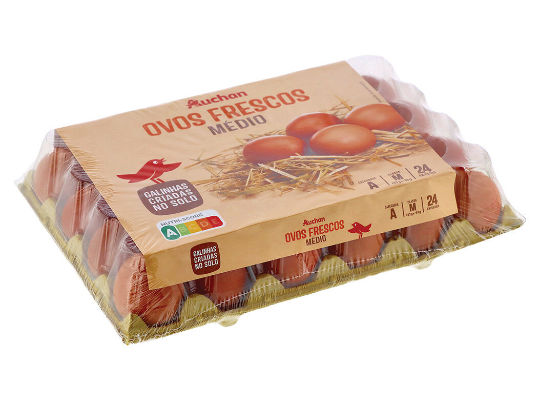 OVOS AUCHAN GALINHAS SOLO CLASSE M DUAS D&Uacute;ZIAS image number 1