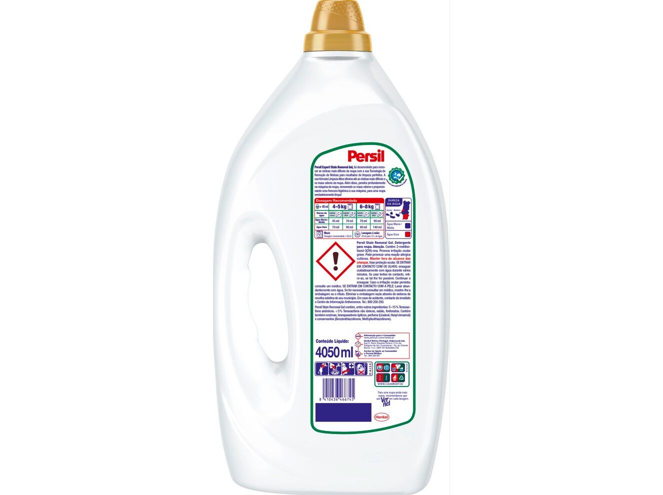 DETERGENTE ROUPA M&Aacute;QUINA L&Iacute;QUIDO PERSIL EXPERT STAIN REMOVAL GEL 90D image number 1