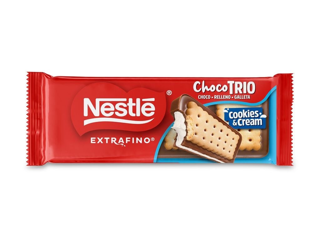 TABLETE CHOCOLATE NESTL&Eacute; CHOCO TRIO COOKIES&CREAM 90G image number 0