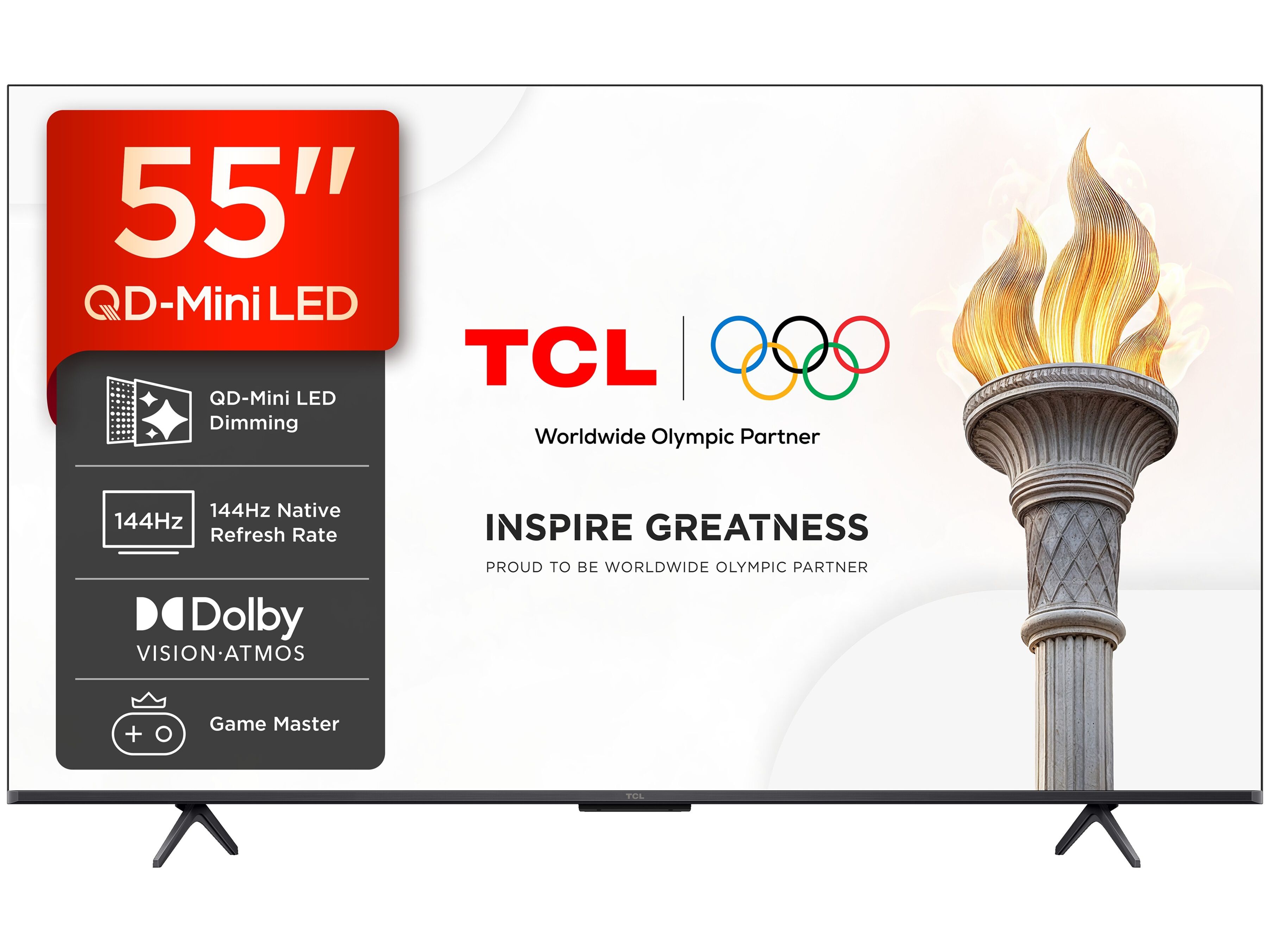 TV QD-MINI LED TCL 55P8L (55" 4K 144HZ GOOGLE TV 140CM)