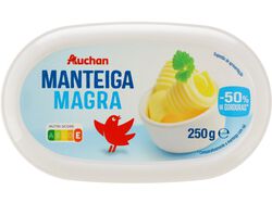 MANTEIGA MAGRA AUCHAN -50% DE GORDURAS 250G