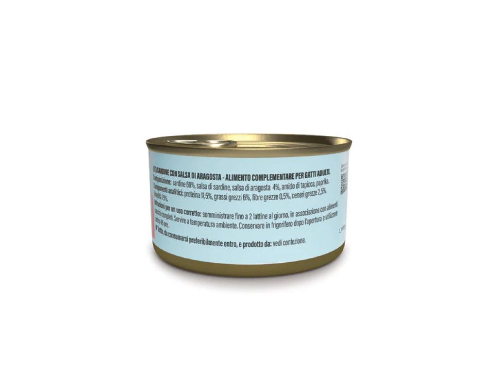 COMIDA H&Uacute;MIDA GATO SCHESIR SARDINHA/LAGOSTA 70G image number 1