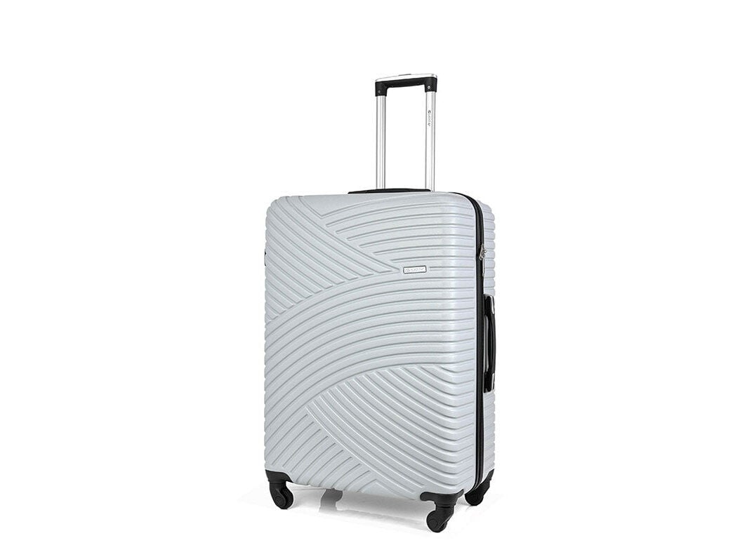 MALA DE VIAGEM GRANDE R&Iacute;GIDA AIRPORT GINKO CINZENTO COM 4 RODAS 75 X 50 X 30 CM