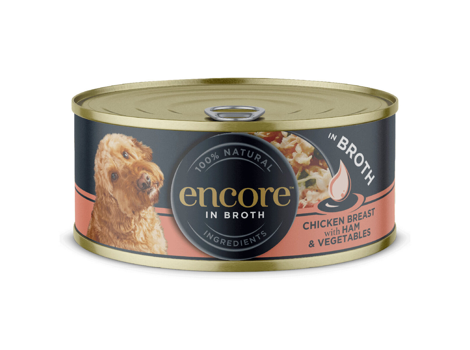 COMIDA H&Uacute;MIDA PARA C&Atilde;O ENCORE FRANGO/FIAMBRE/VEGETAIS 156G image number 0