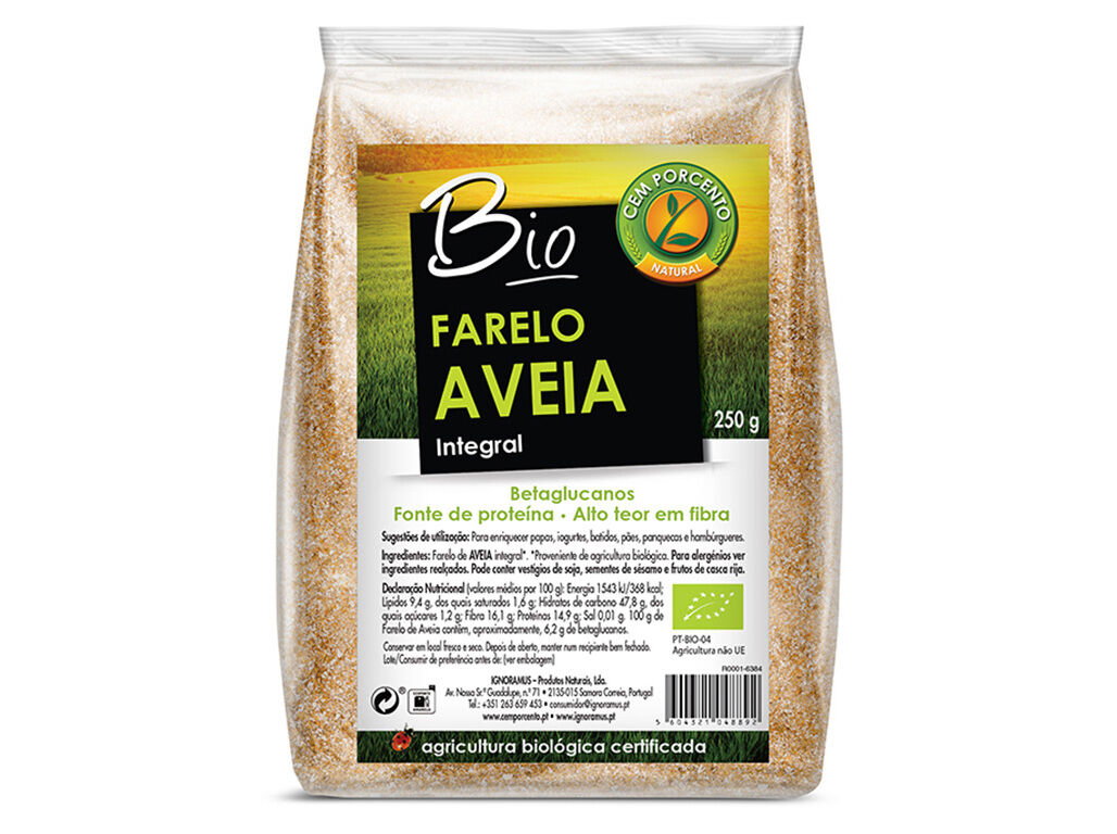 FARELO DE AVEIA BIO CEMPORCENTO 250G image number 0