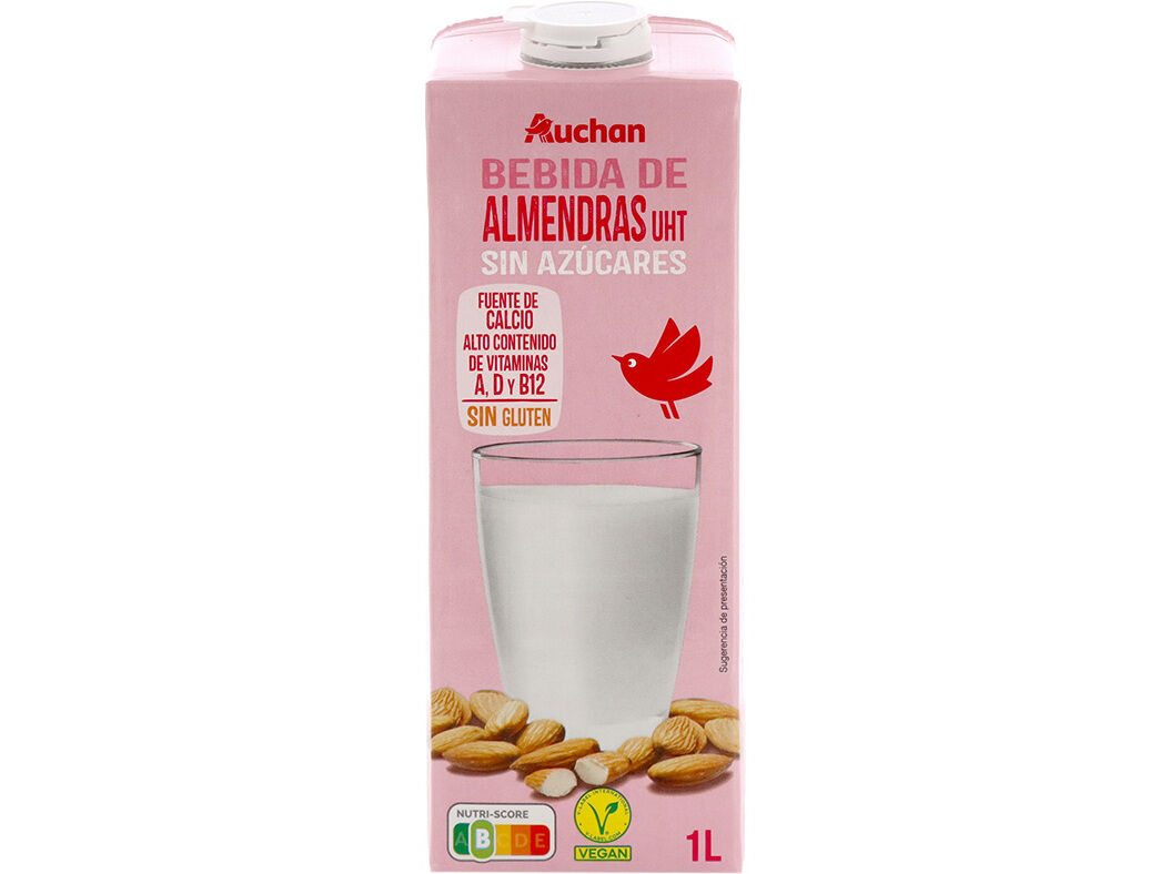 BEBIDA AM&Ecirc;NDOAS AUCHAN SEM A&Ccedil;&Uacute;CARES 1L