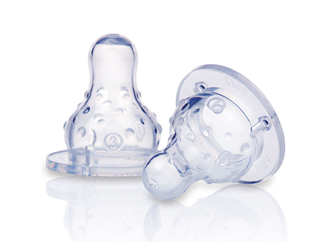 TETINAS ANTIC&Oacute;LICAS NUBY EM SILICONE +0 MESES PACK 2 UNIDADES