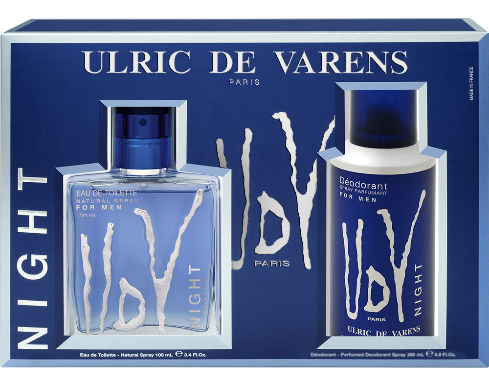 COFFRET UDV NIGHT EAU DE TOILETTE 100ML MAIS DESODORIZANTE 200ML image number 0