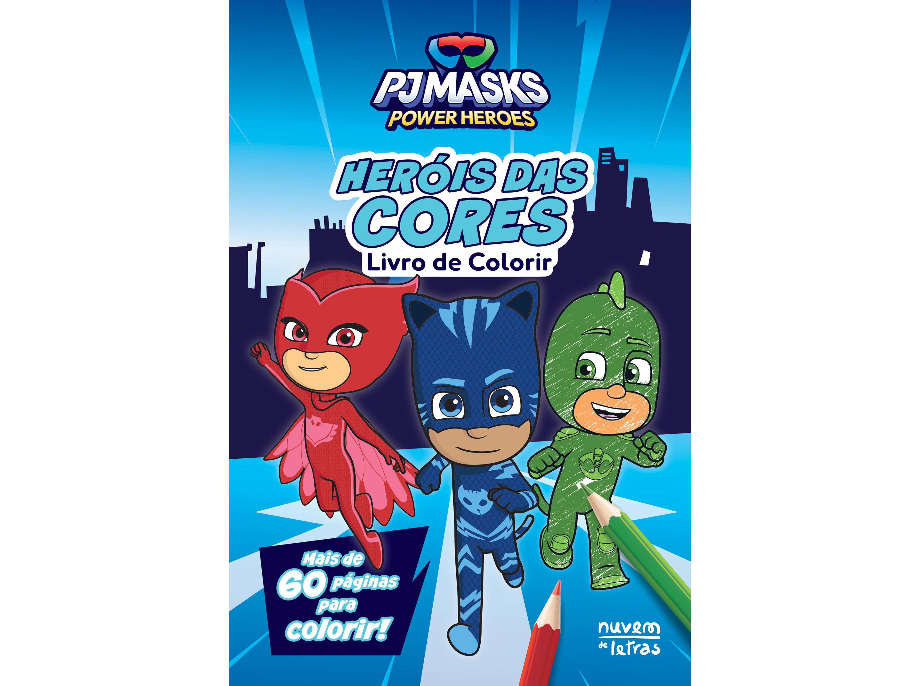 LIVRO PJ MASKS POWER HEROES DAS CORES: LIVRO DE COLORIR image number 0