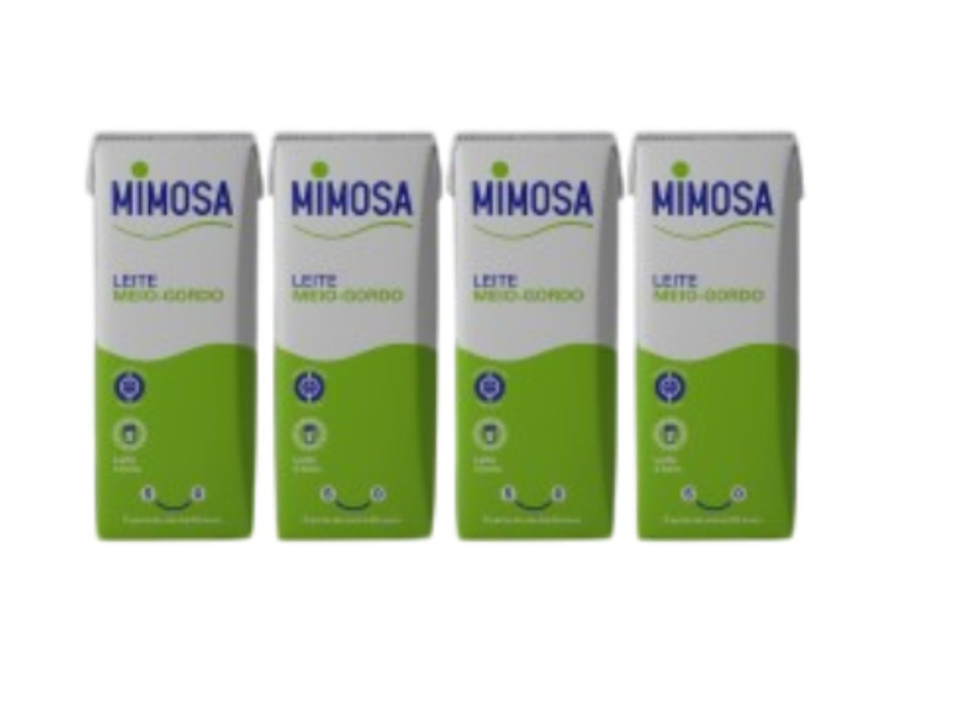 LEITE UHT M/GORDO MIMOSA MEIO GORDO 4X200ML image number 1