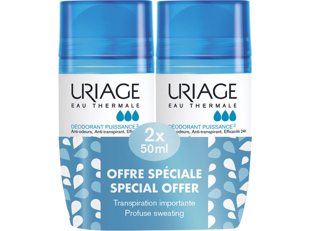 DESODORIZANTE URIAGE ROLL-ON FORTE 2X50ML 50% 2&ordf;UN image number 0