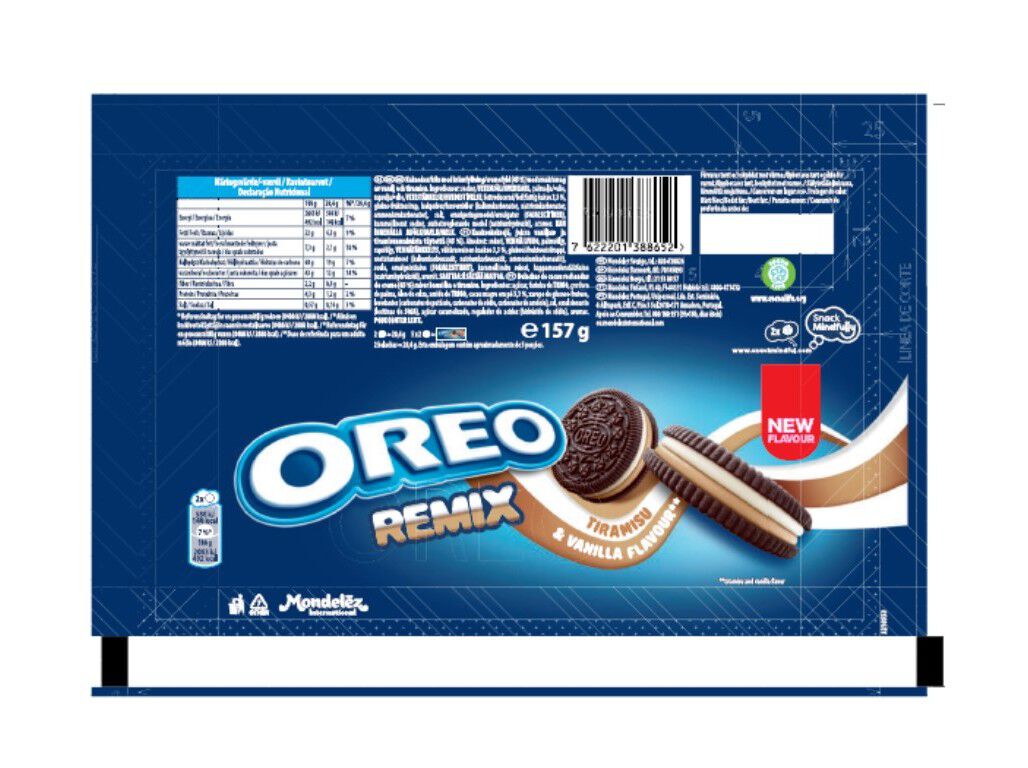 BOLACHAS OREO REMIX TIRAMISU 157 G image number 1