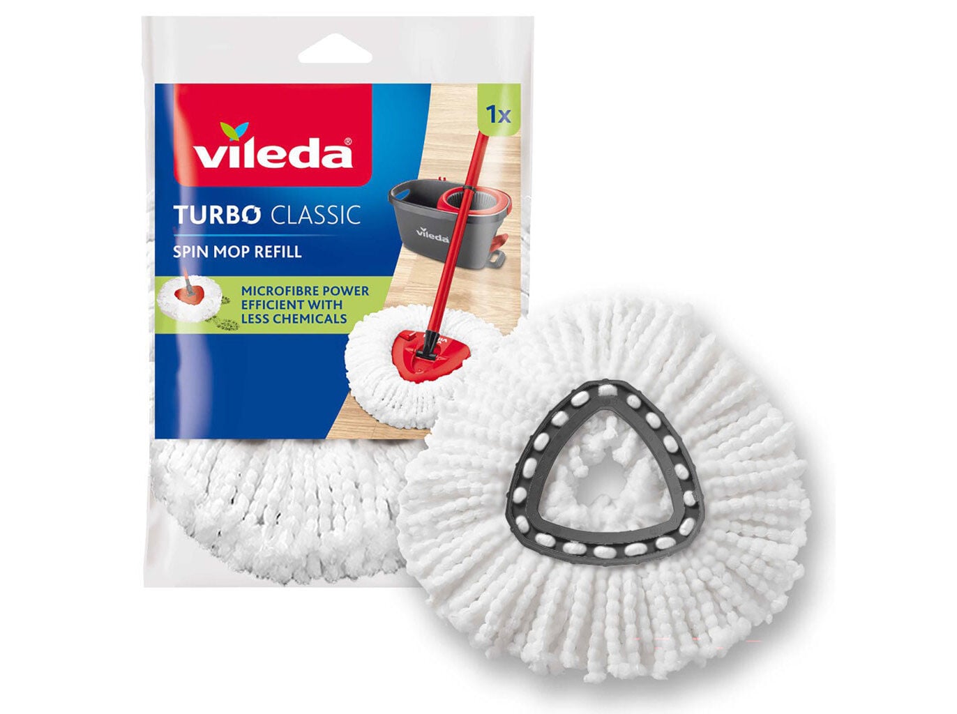 RECARGA MICROFIBRAS BALDE COM PEDAL CLASSIC image number 0