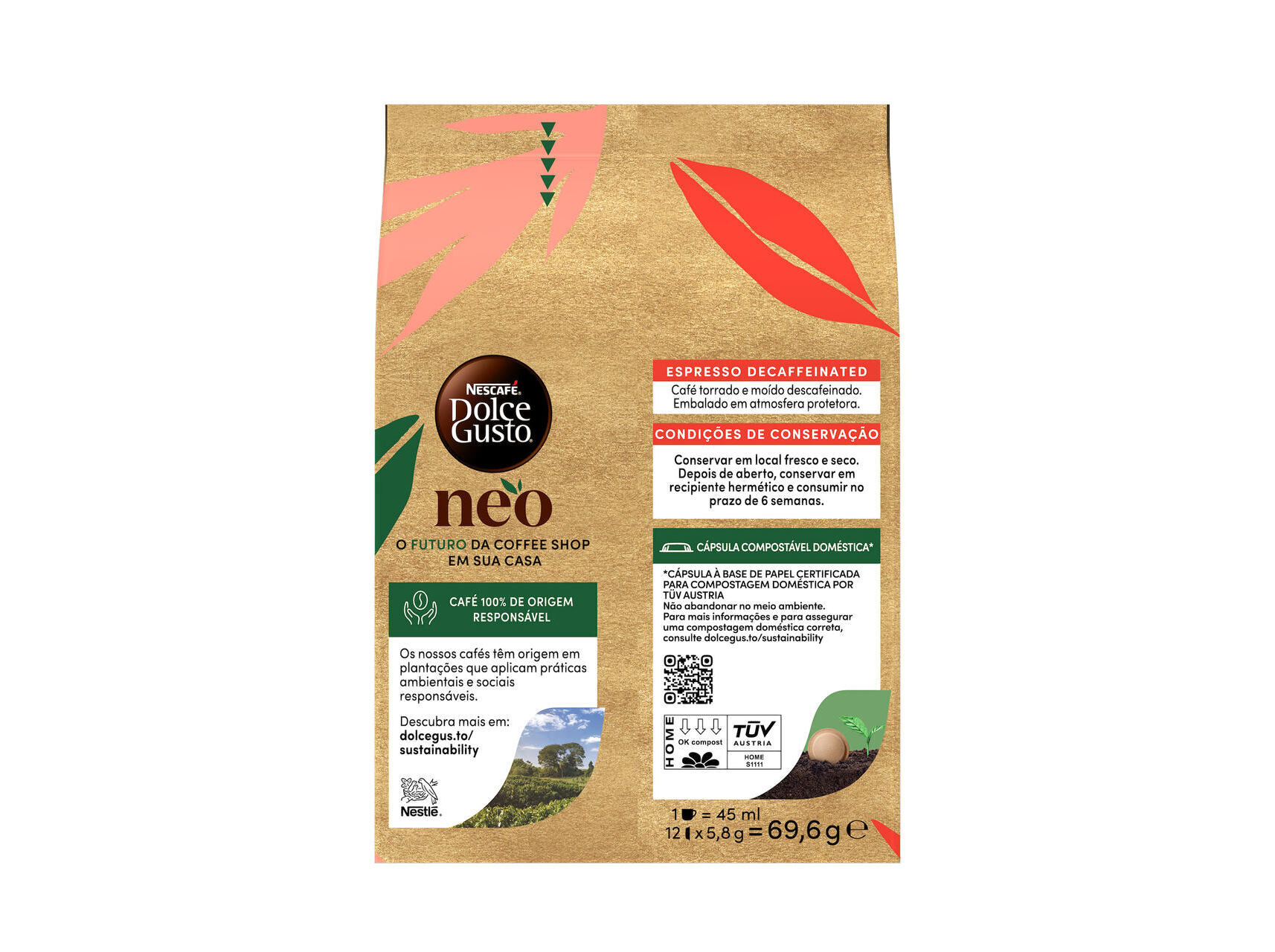 CAPSULAS CAFE SIST NEO DESCAFEINADO 12 UN image number 1