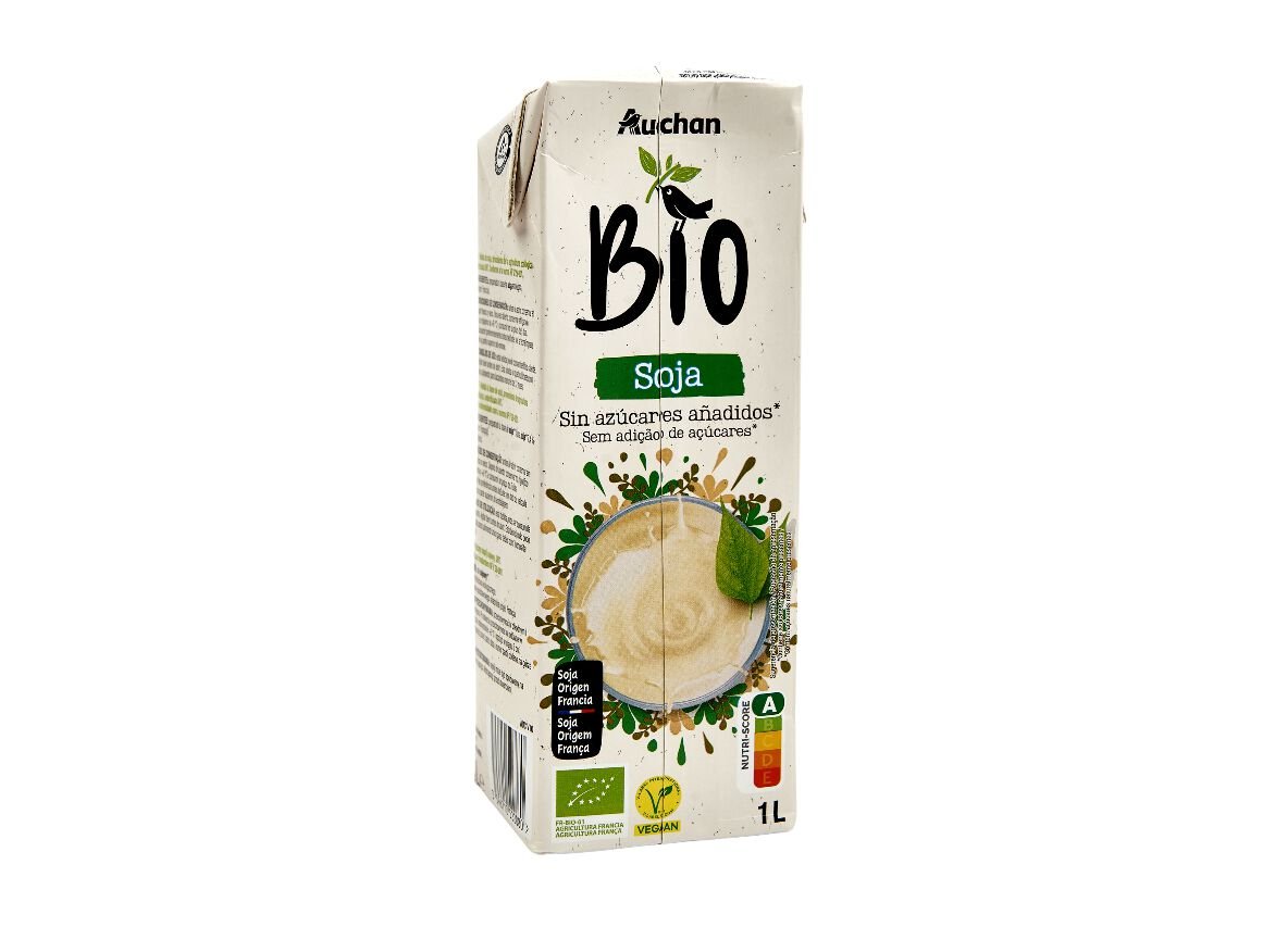 BEBIDA SOJA AUCHAN NATURAL BIO 1L