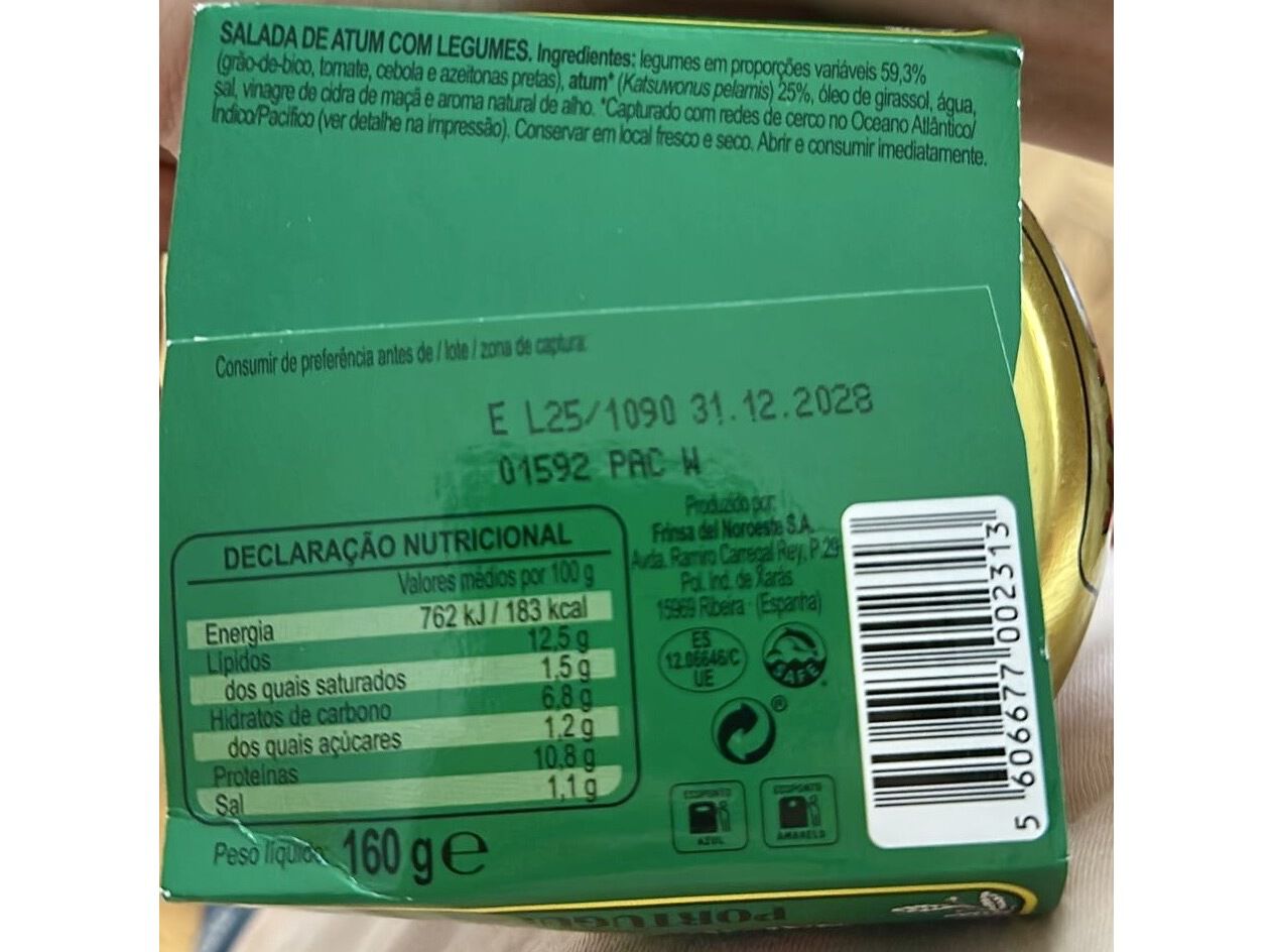 SALADA MINERVA PORTUGUESA 160G image number 1