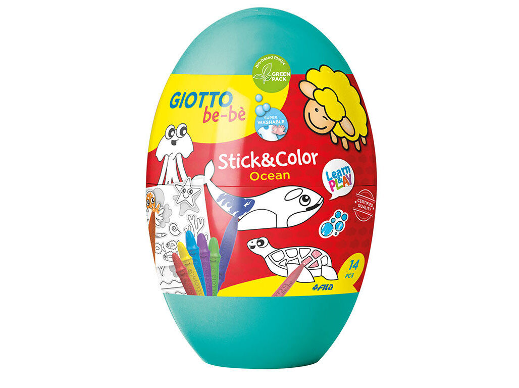 CONJUNTO GIOTTO BE-B&Eacute; STICK AND COLOR EGG MODELOS SORTIDOS image number 2