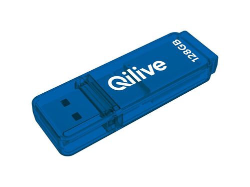 MEMÓRIA USB QILIVE A309510 AZUL 3.0 128GB image number 1