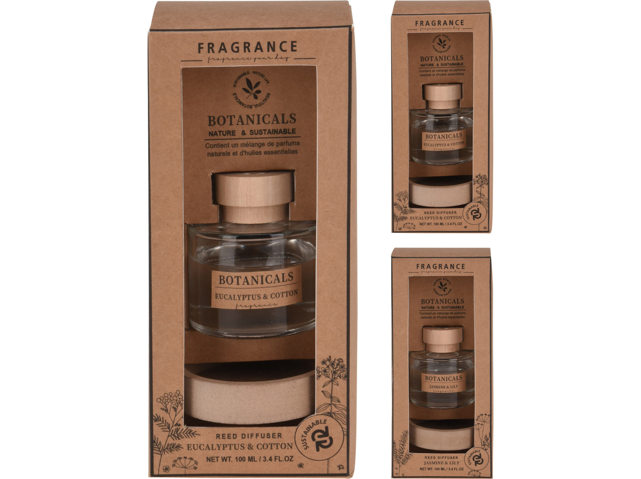 CONJUNTO DIFUSOR 2 FRAGRANCIAS 100ML MODELOS SORTIDOS image number 1