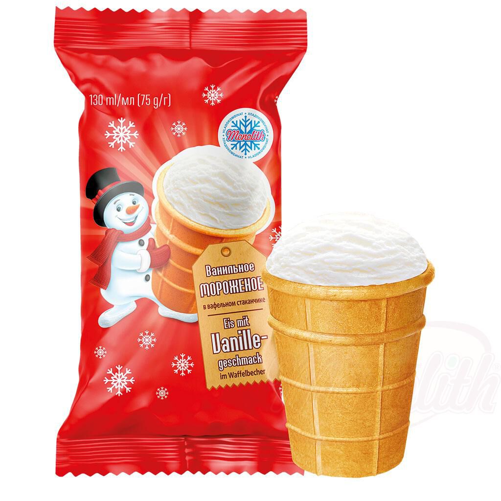 GELADO MONOLITH PLOMBIR BAUNILHA 130ML