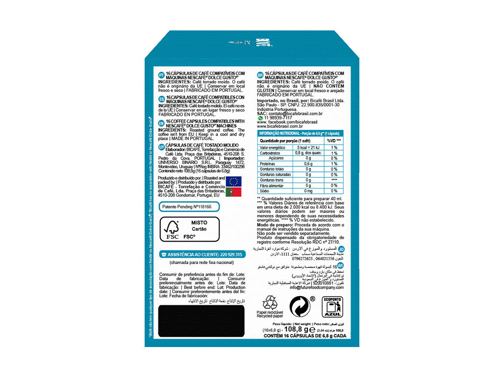 C&Aacute;PSULAS CAF&Eacute; BICAF&Eacute; ESPRESSO DG 16 UN image number 2