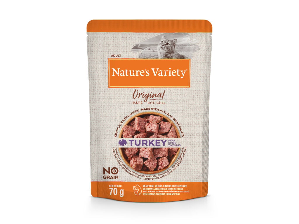 COMIDA H&Uacute;MIDA PARA GATO NATURE'S VARIETY PERU 70G