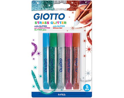 COLA GIOTTO STRASS GLITTER 10.5ML PACK 5 UNIDADES image number 0