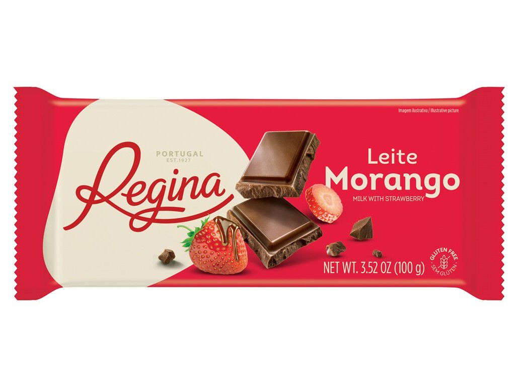 CHOCOLATE REGINA AROMA MORANGO 100G image number 0