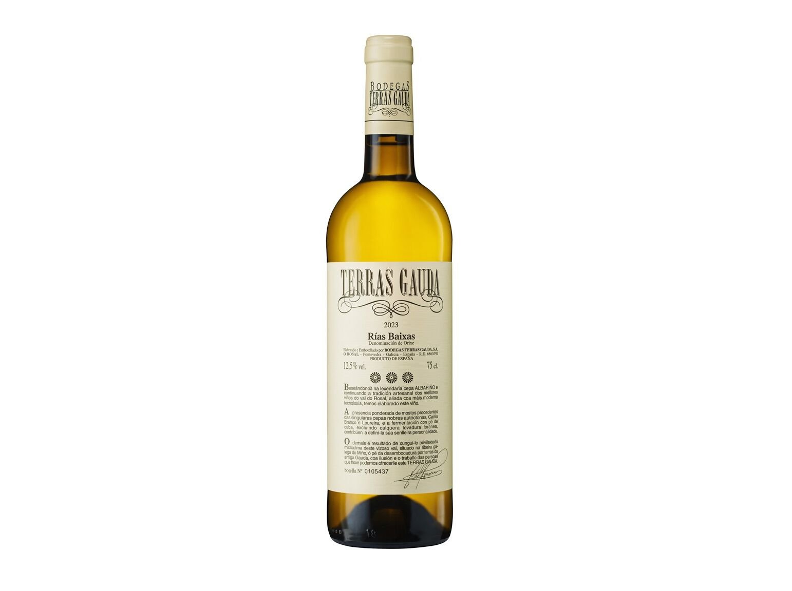 VINHO BRANCO TERRAS GAUDA ESPANHA 0.75L image number 0