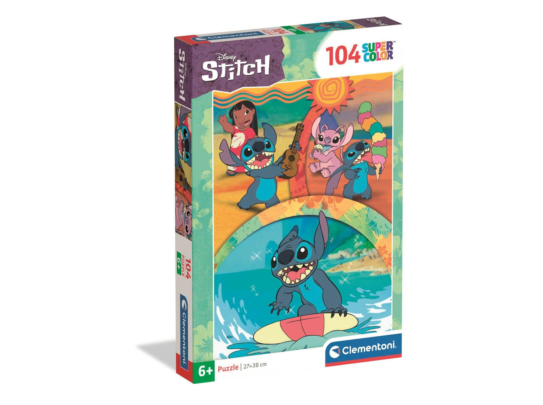 PUZZLE DISNEY STITCH CLEMENTONI 104 PE&Ccedil;AS