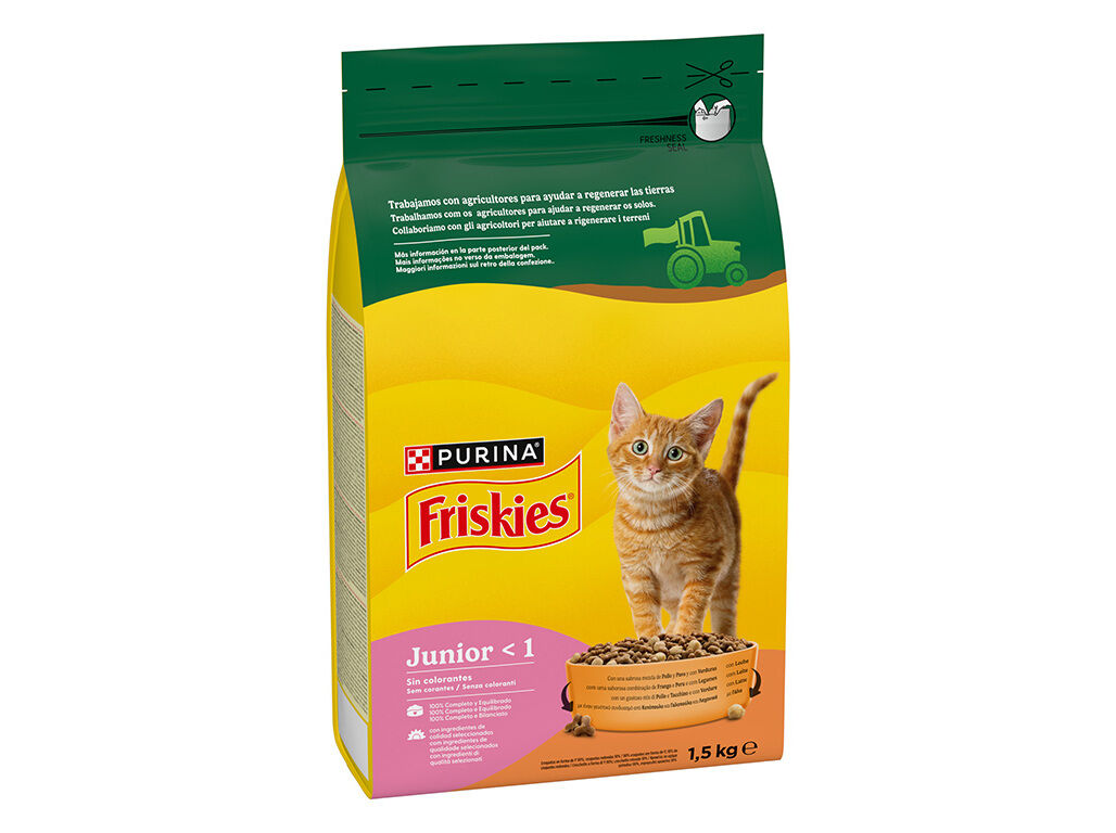 RA&Ccedil;&Atilde;O PARA GATO FRISKIES J&Uacute;NIOR 1.5KG image number 1