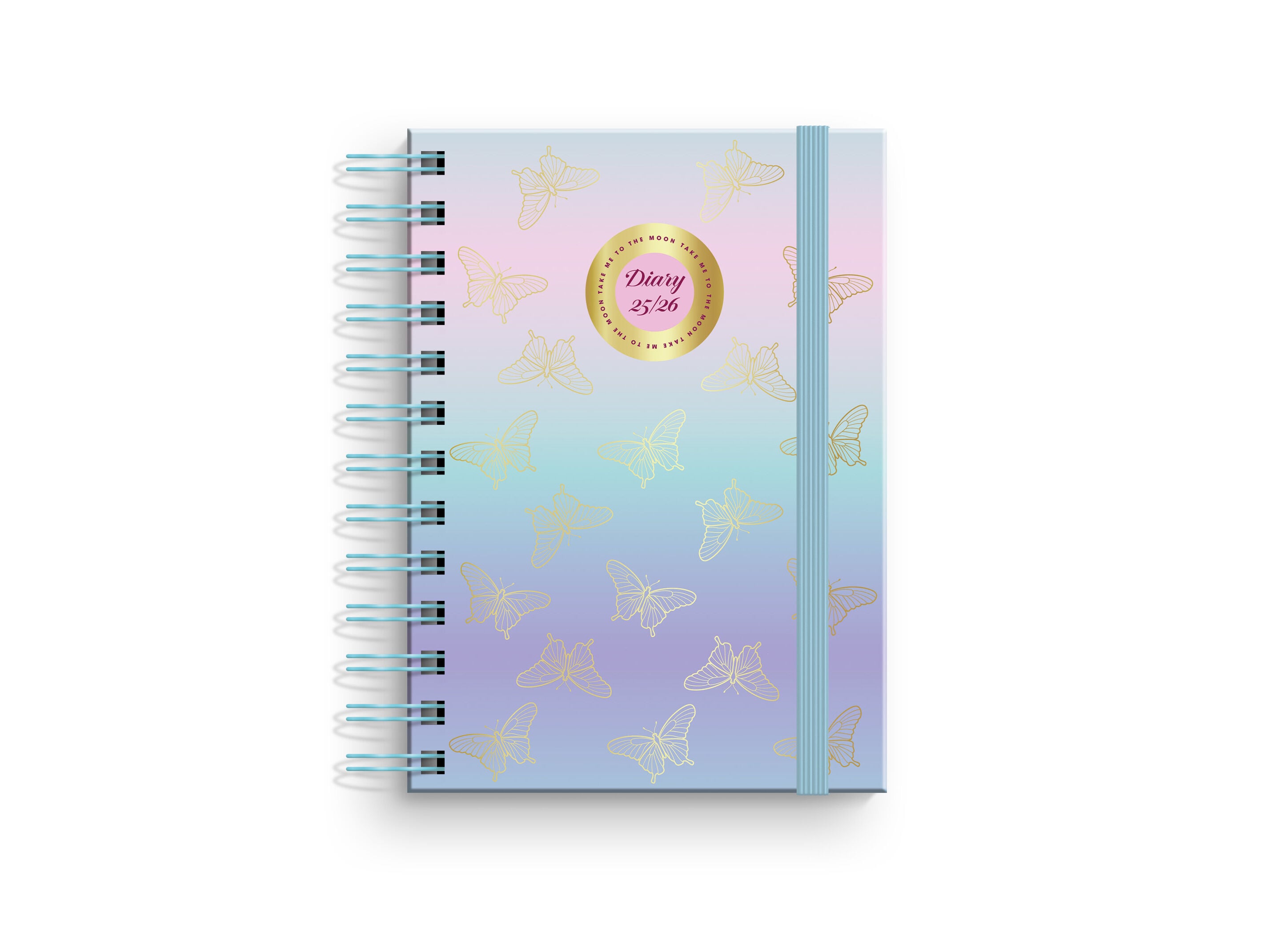 AGENDA ESCOLAR DI&Aacute;RIA A6 AMBAR GOLD WINGS 14X17.5X2.2CM