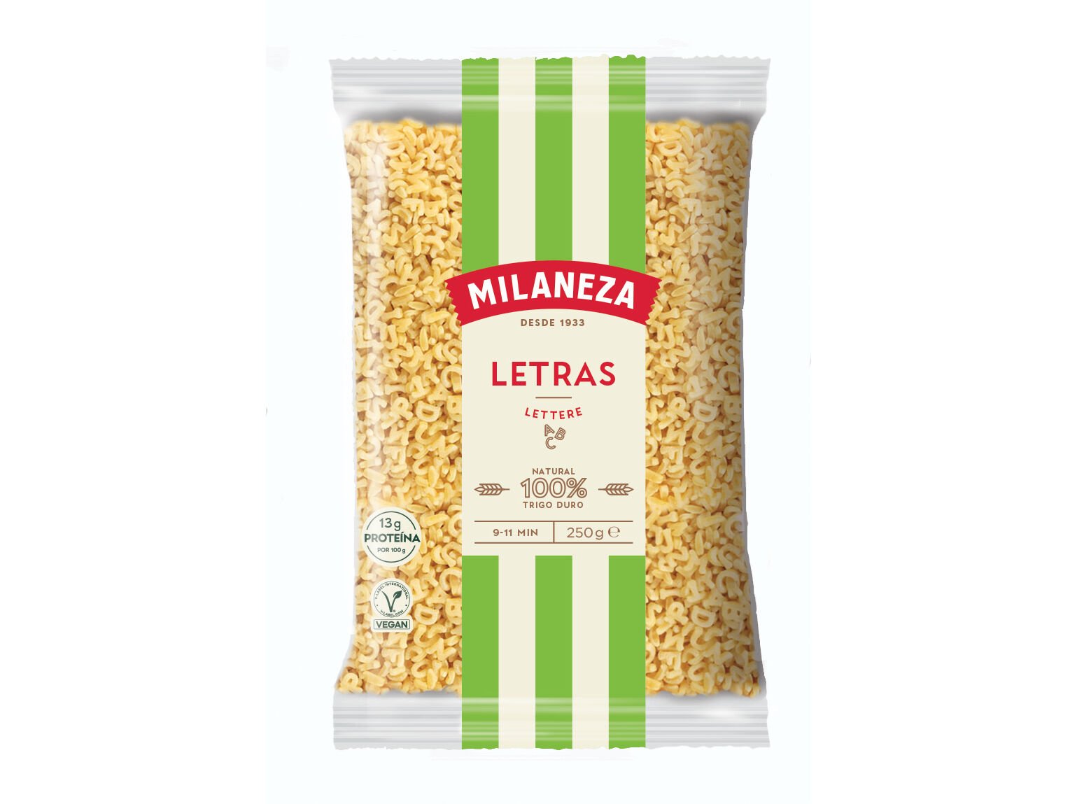 MASSA MILANEZA LETRAS 250G image number 1