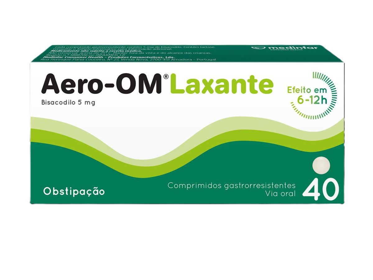 COMPRIMIDOS AERO-OM LAXANTE 5MG 40 COMP