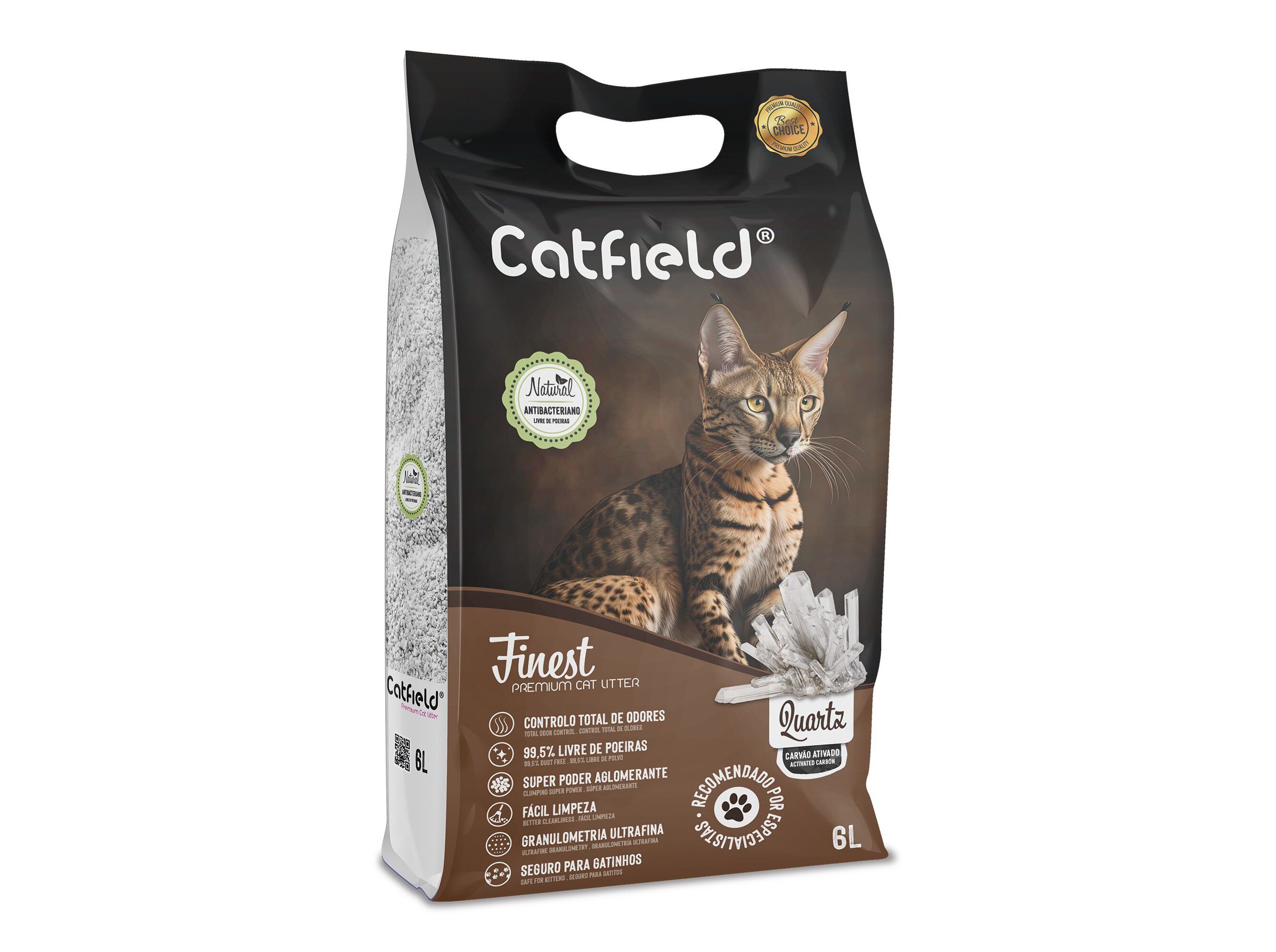 AREIA AGLOMERANTE CATFIELD FINEST QUARTZ 6L