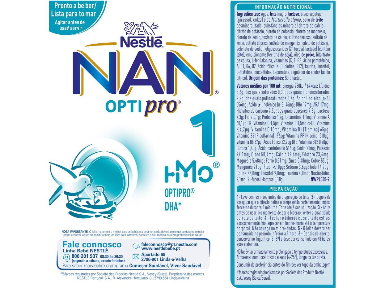 LEITE NAN 1 PRONTO A BEBER 500ML image number 1