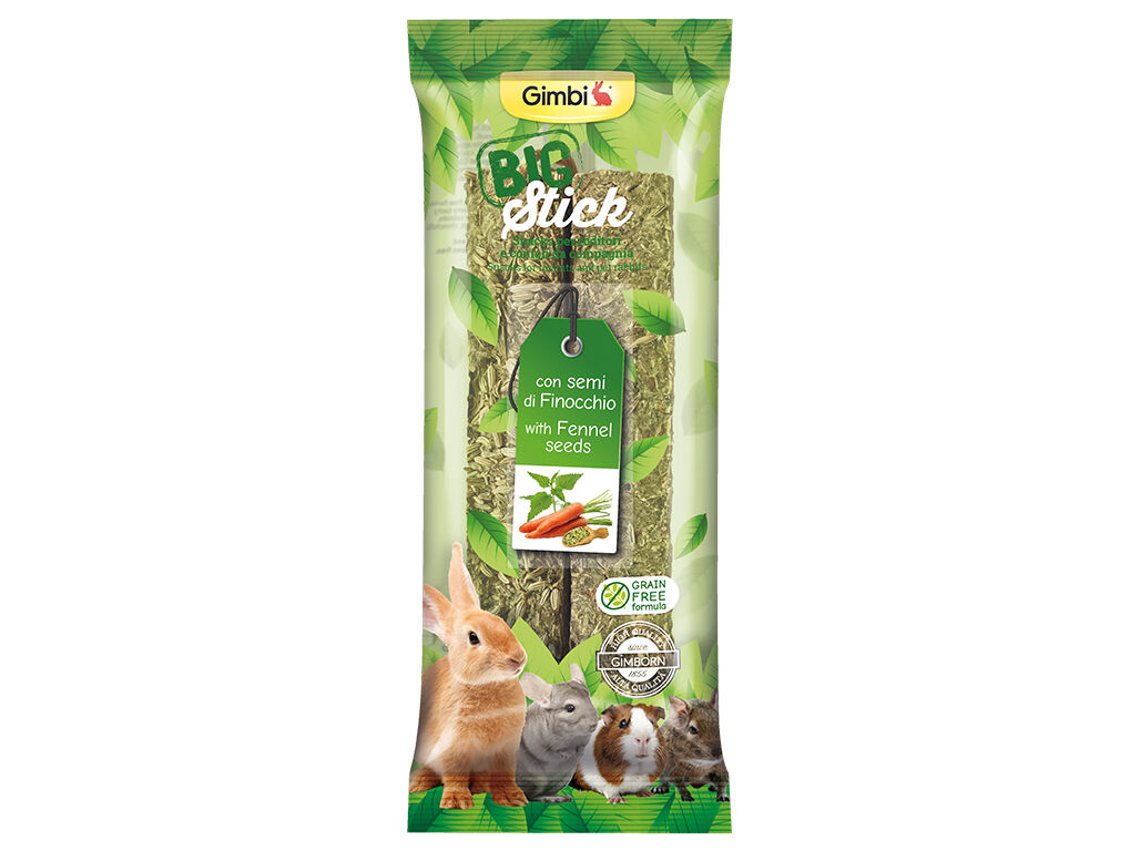 SNACK PARA ROEDORES GIMBI STICK FUNCHO 2X70G
