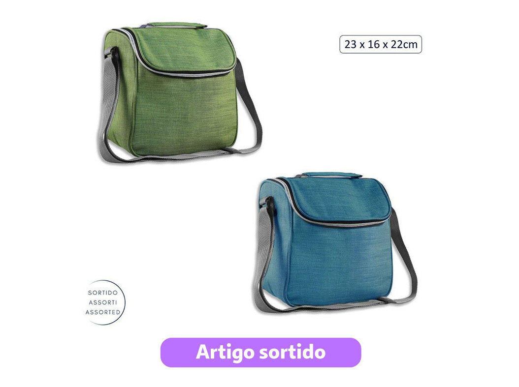 LANCHEIRA ANILAR 23X16X22CM CORES SORTIDAS