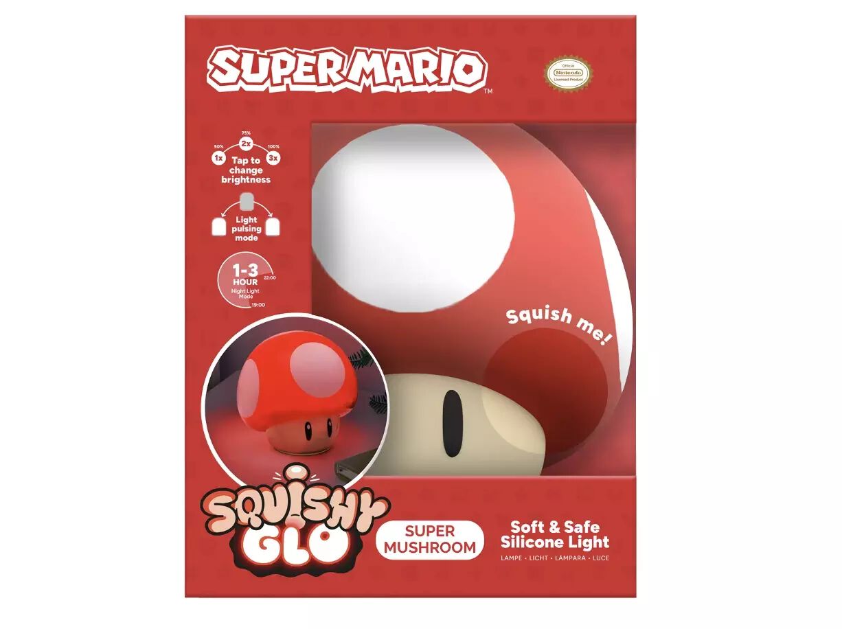 LUZ LED NEON SUPER MARIO SQUISHYGLO COGUMELO image number 0