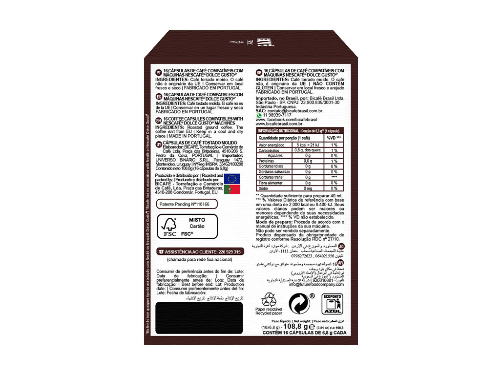 C&Aacute;PSULAS CAF&Eacute; BICAF&Eacute; FORTISSIMO DG 16 UN image number 2