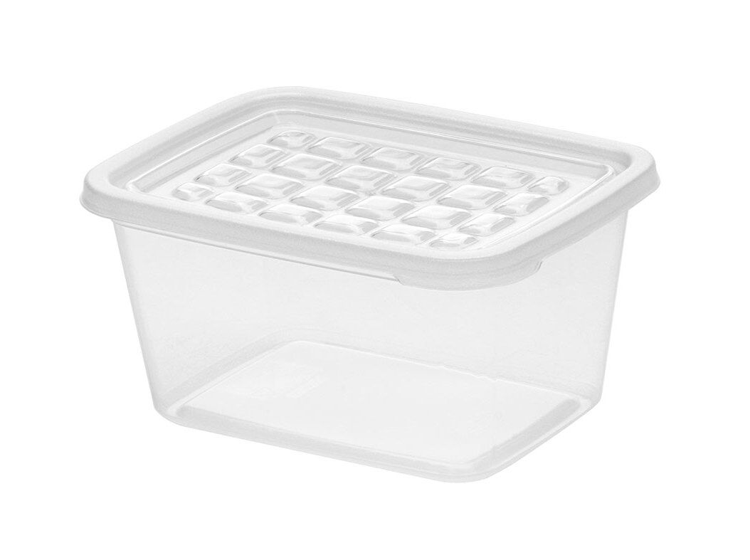 CONJUNTO 4 CAIXAS CONSERVA&Ccedil;&Atilde;O RETANGULARES AUCHAN ESSENCIAL PL&Aacute;STICO 1L image number 0