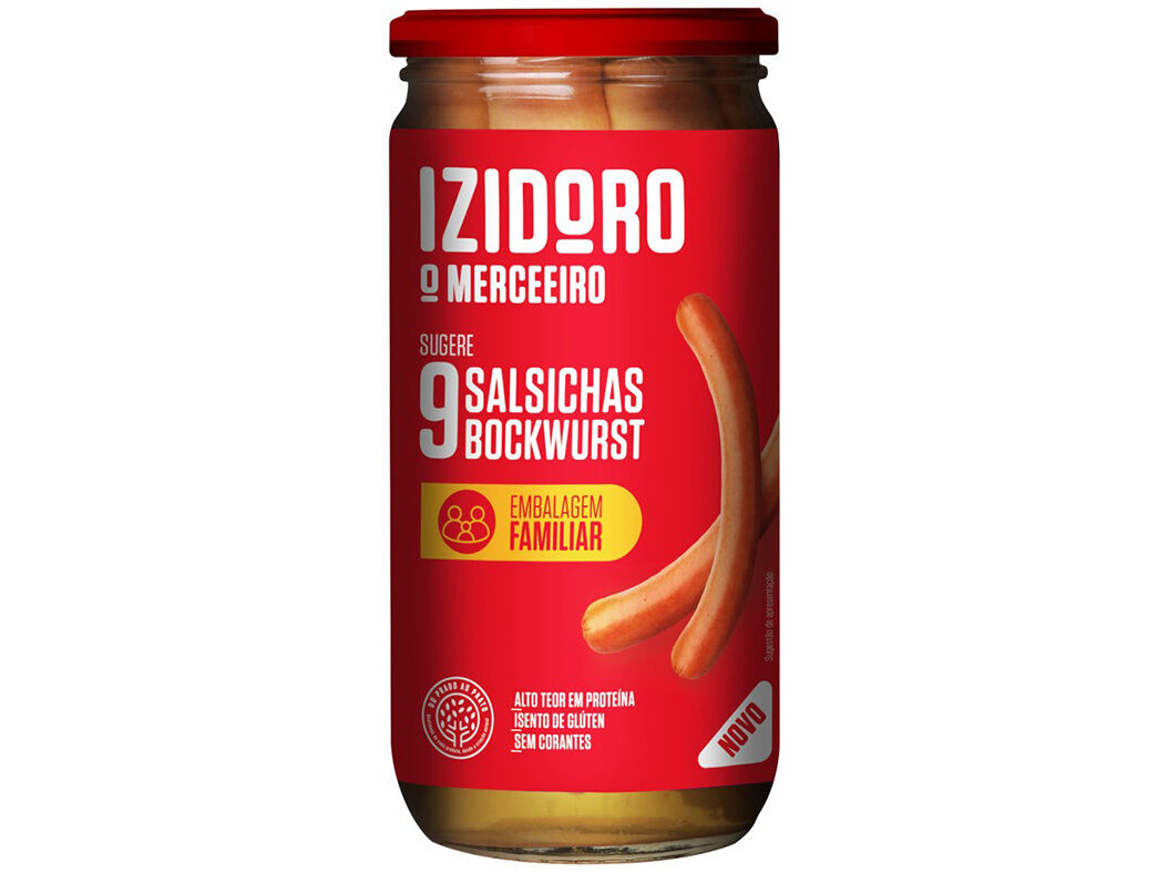 SALSICHAS BOCKWURST IZIDORO 9UN 650(360)G