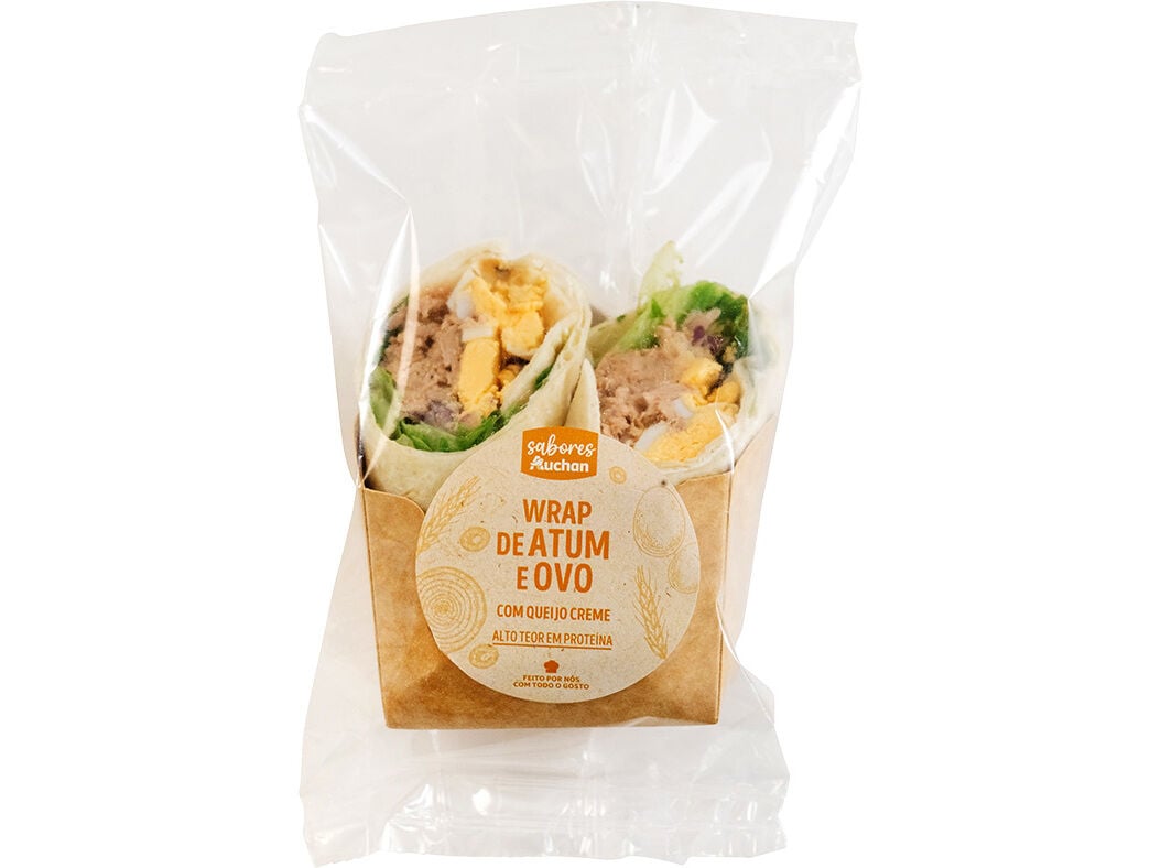 WRAP DE ATUM E OVO SABORES AUCHAN UN