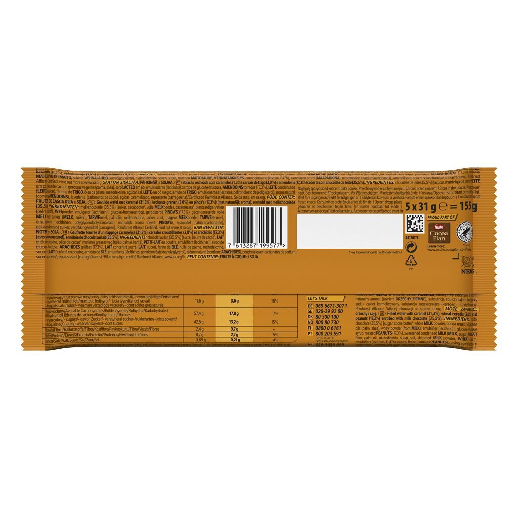 SNACK LION PEANUT 5 X 31 G image number 1