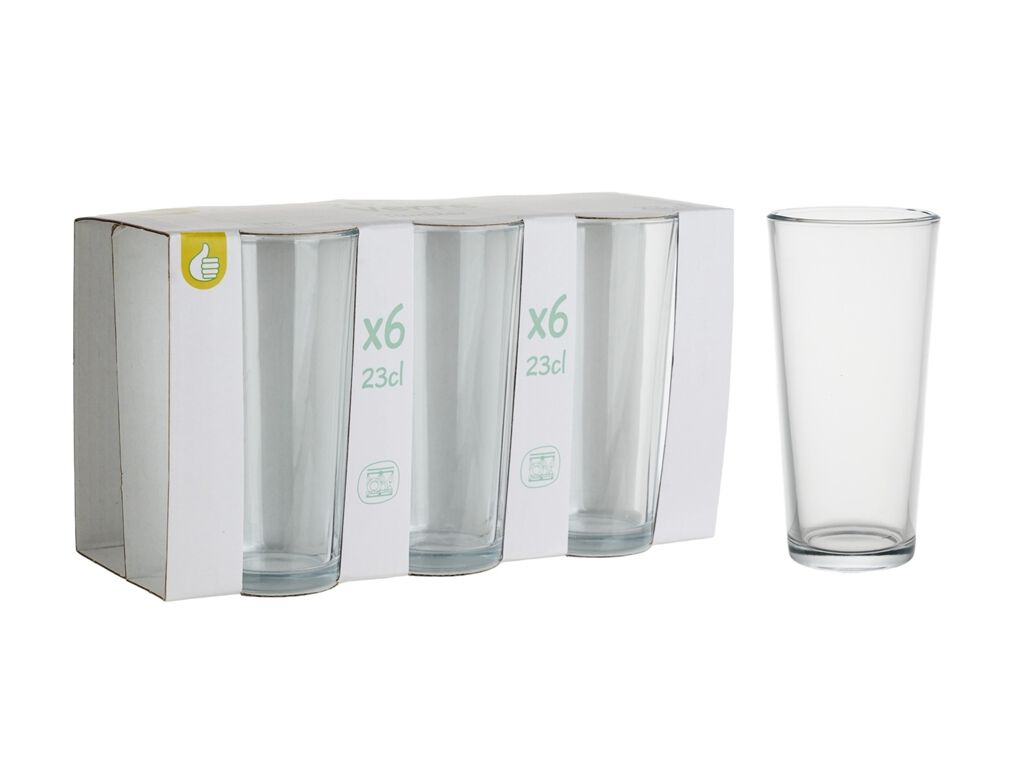 CONJUNTO 6 COPOS ALTOS ALICE POLEGAR VIDRO 23CL image number 0
