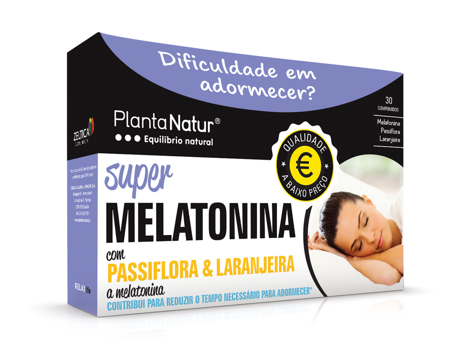 SUPLEMENTO PLANTANATUR SUPER MELATONINA 30 COMP