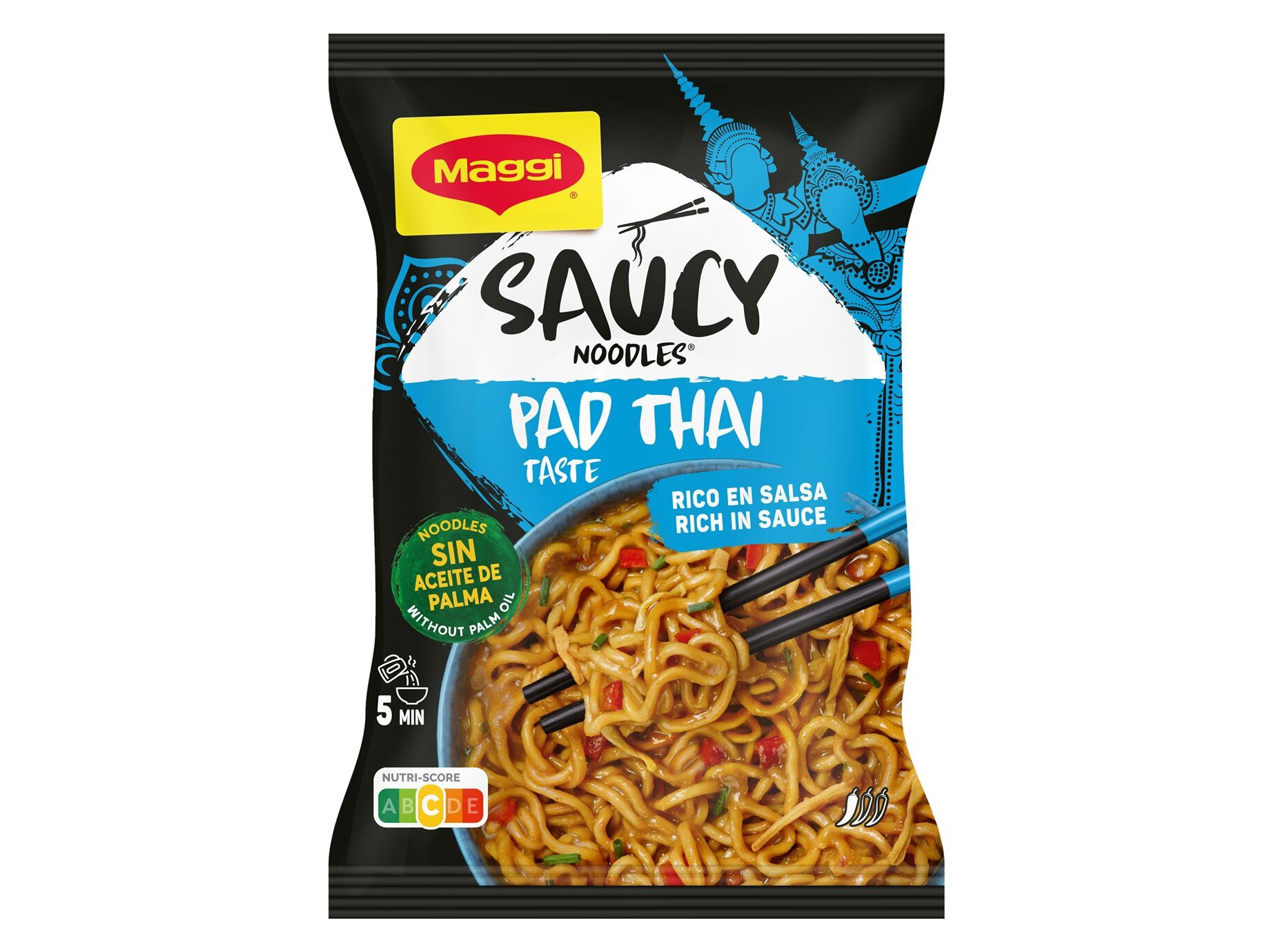 NOODLES MAGGI SAUCY PAD THAI 128 G image number 0