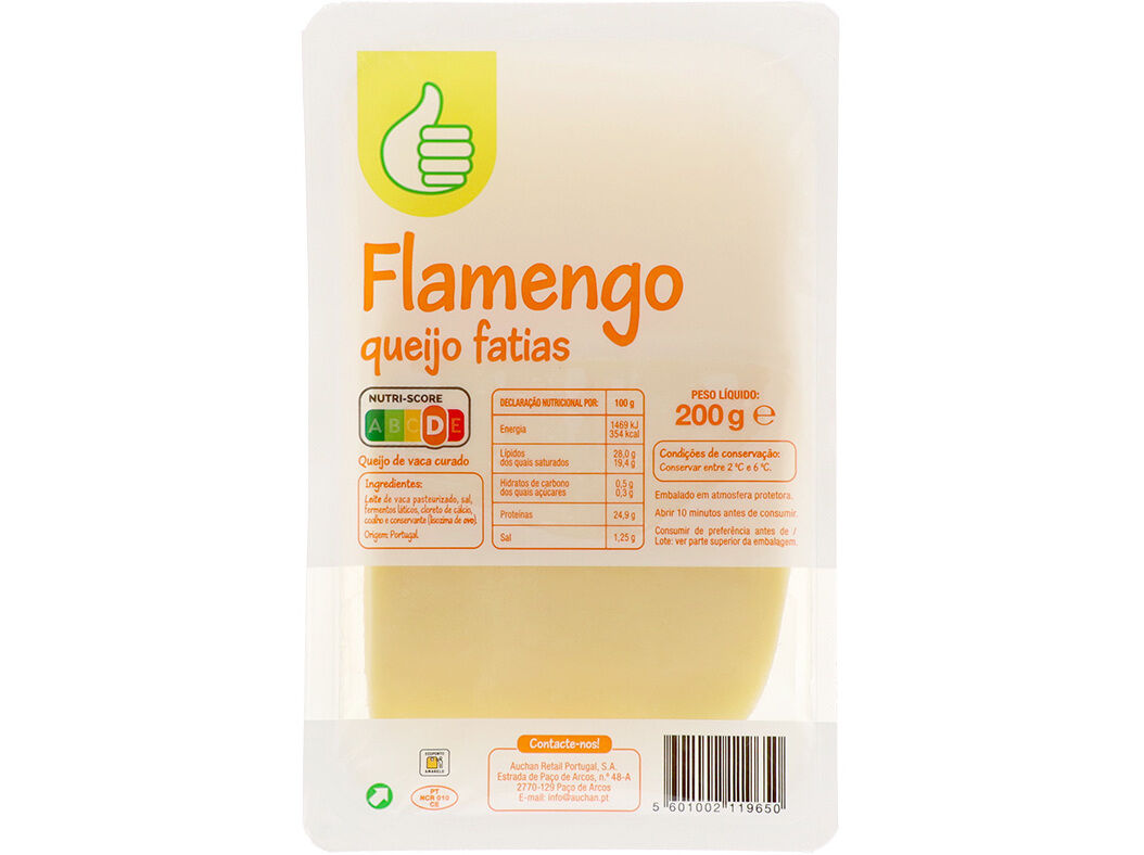 QUEIJO FLAMENGO POLEGAR FATIAS 200G